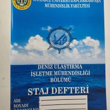 İ.Ü.C DENİZ ULAŞTIRMA İŞLETME STAJ DEFTERİ